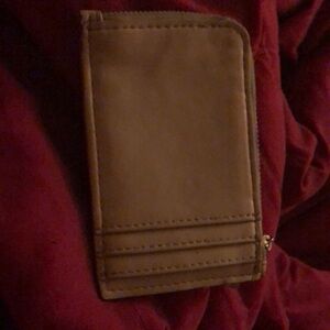 A New Day Beige Zip Pouch